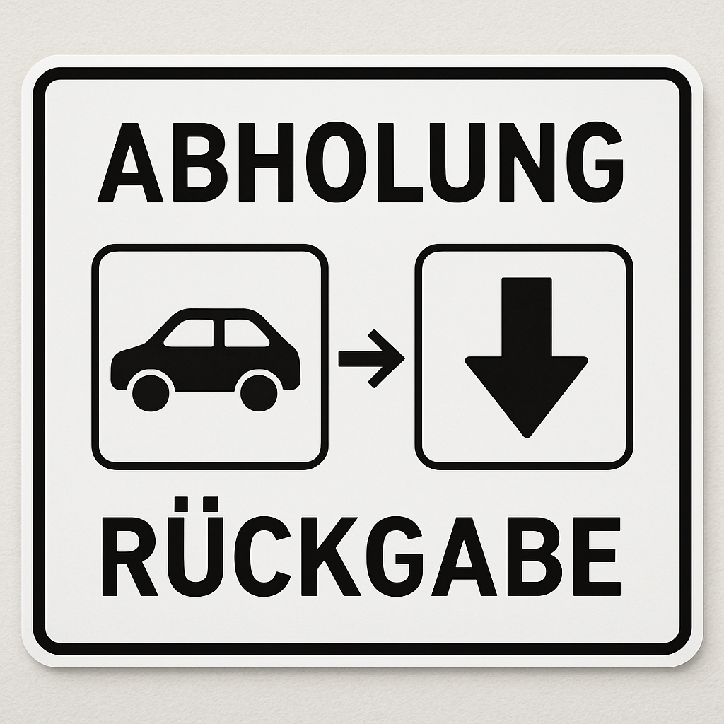 Abholung Rückgabe